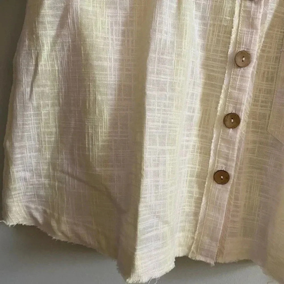 Free People We the Free Linen Button Down Top - Picture 11 of 15